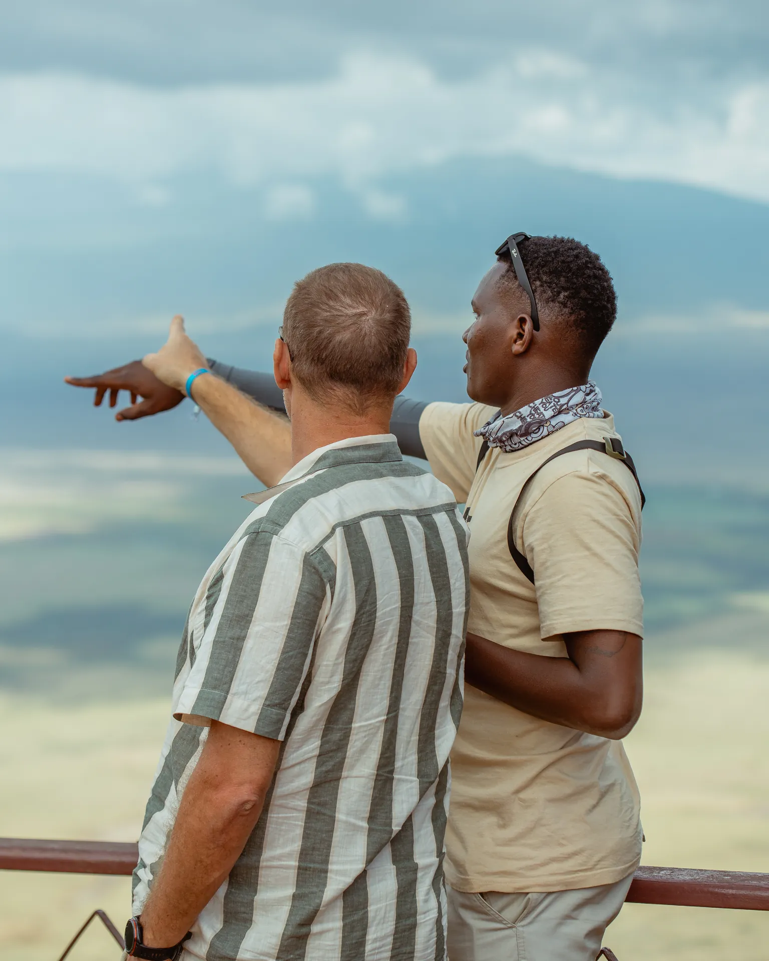 Safari vehicle travelling through a Tanzania wildlife area